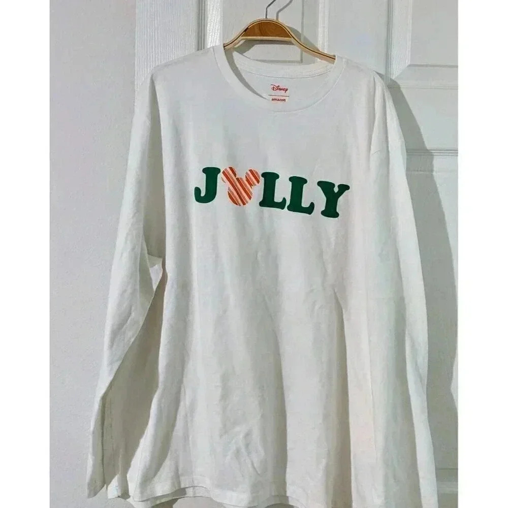 Disney Holiday Long Sleeve Size XXL Jolly Mickey Mouse‎ NWOT